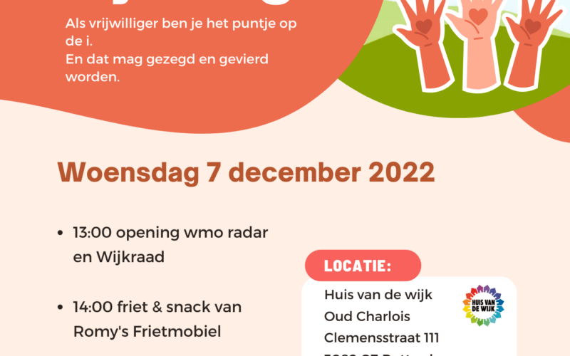 Dag van de Vrijwilliger Huis vd Wijk Oud Charlois